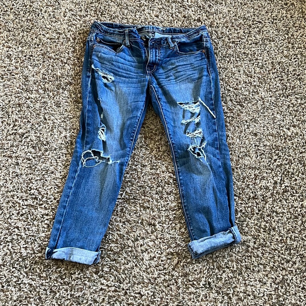 American eagle capris with holes. Size 6